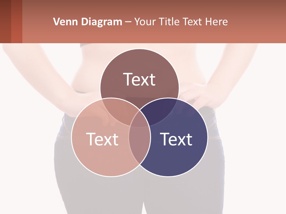 A Woman In A Black Top Is Holding Her Stomach PowerPoint Template