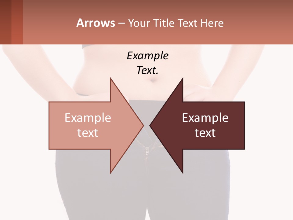 A Woman In A Black Top Is Holding Her Stomach PowerPoint Template