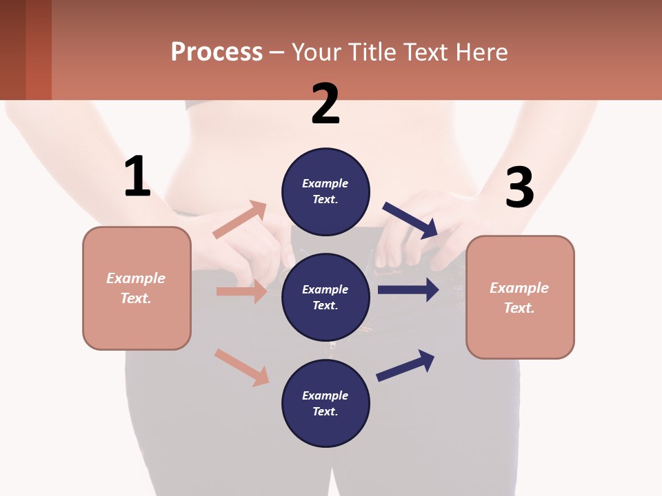 A Woman In A Black Top Is Holding Her Stomach PowerPoint Template