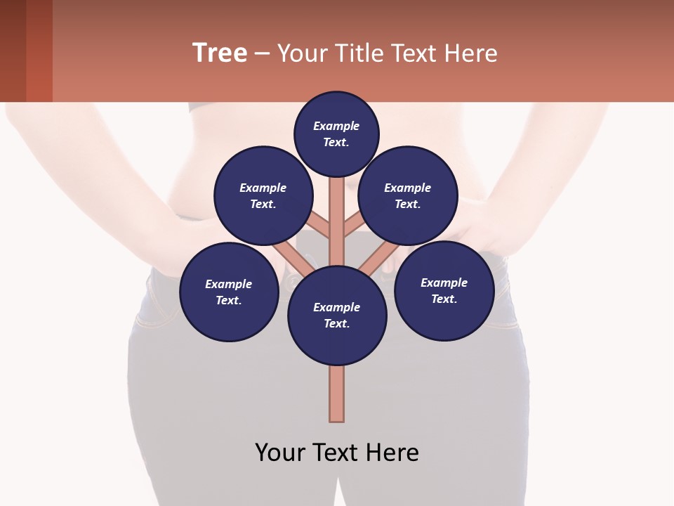 A Woman In A Black Top Is Holding Her Stomach PowerPoint Template