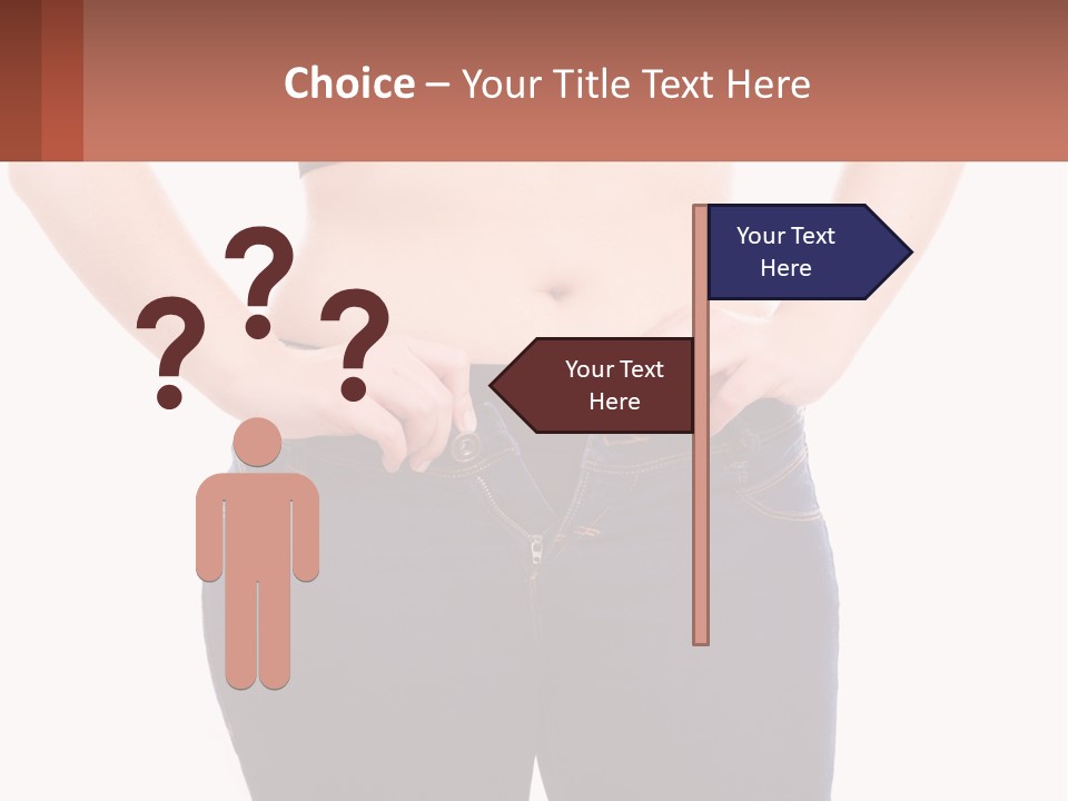 A Woman In A Black Top Is Holding Her Stomach PowerPoint Template