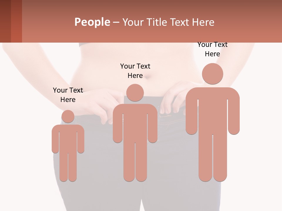 A Woman In A Black Top Is Holding Her Stomach PowerPoint Template