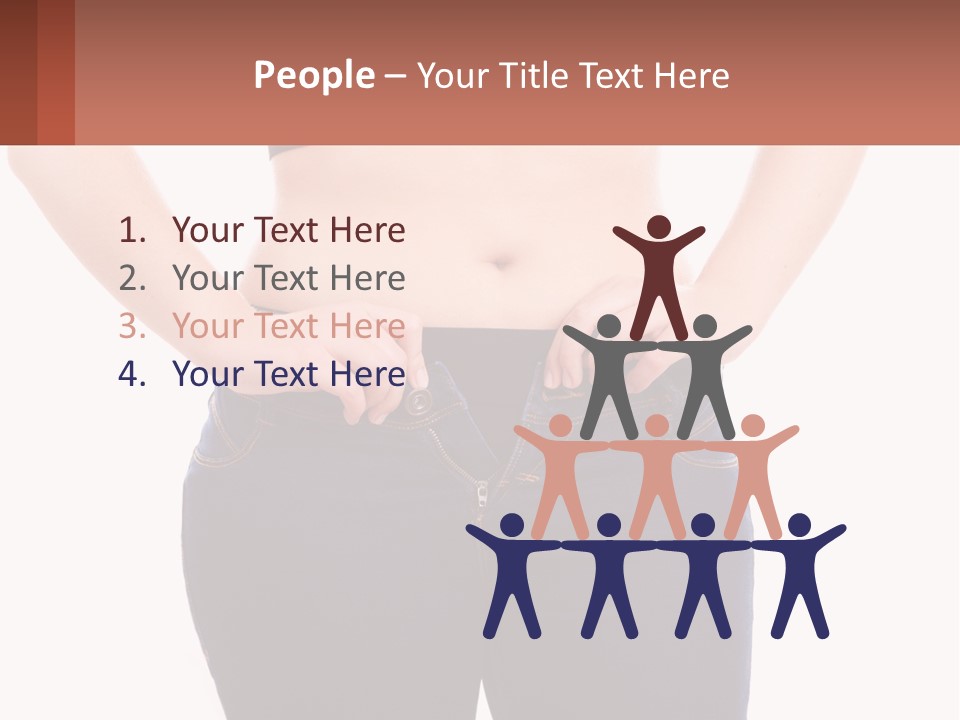 A Woman In A Black Top Is Holding Her Stomach PowerPoint Template