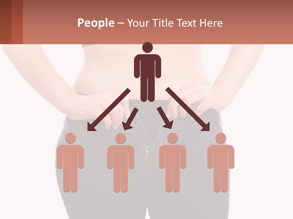 A Woman In A Black Top Is Holding Her Stomach PowerPoint Template