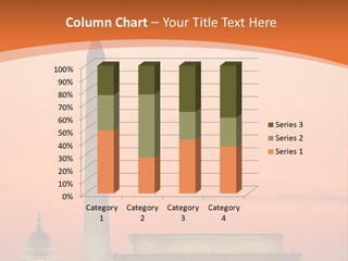 The Washington Monument In Washington Dc At Sunset PowerPoint Template