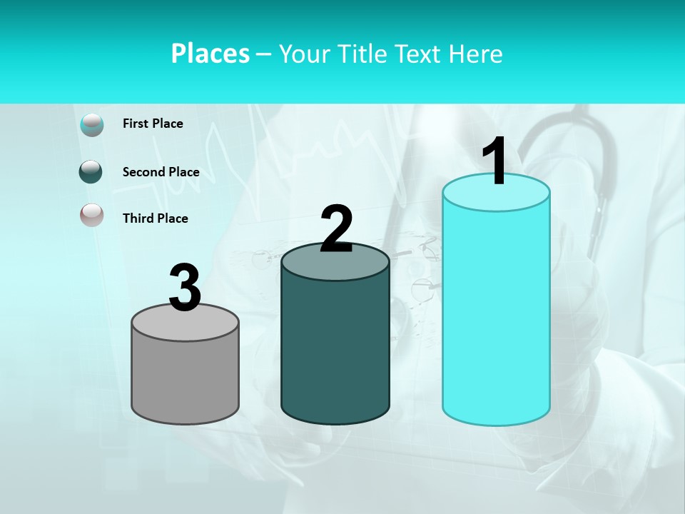 A Doctor Holding A Stethoscope In His Hand PowerPoint Template