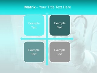 A Doctor Holding A Stethoscope In His Hand PowerPoint Template