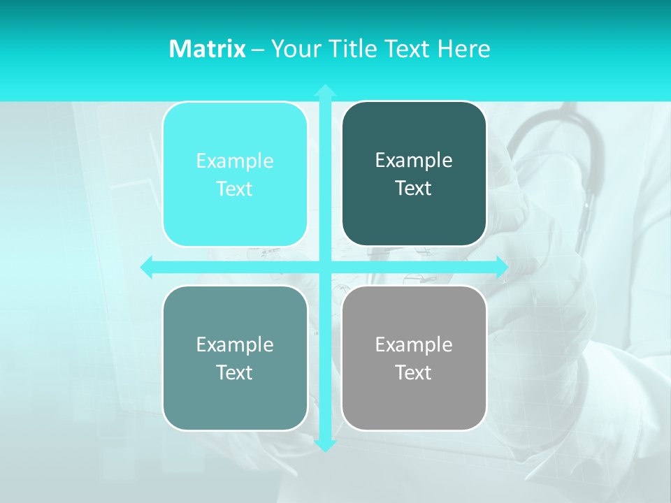 A Doctor Holding A Stethoscope In His Hand PowerPoint Template