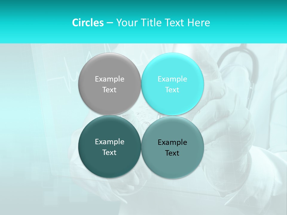 A Doctor Holding A Stethoscope In His Hand PowerPoint Template