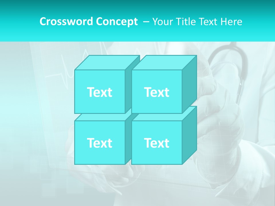 A Doctor Holding A Stethoscope In His Hand PowerPoint Template