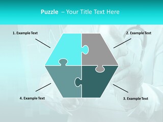 A Doctor Holding A Stethoscope In His Hand PowerPoint Template