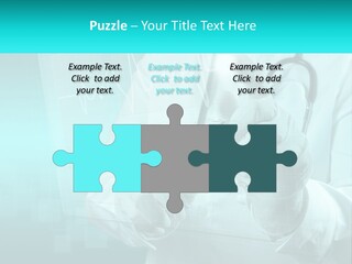 A Doctor Holding A Stethoscope In His Hand PowerPoint Template