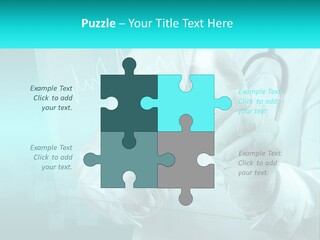 A Doctor Holding A Stethoscope In His Hand PowerPoint Template