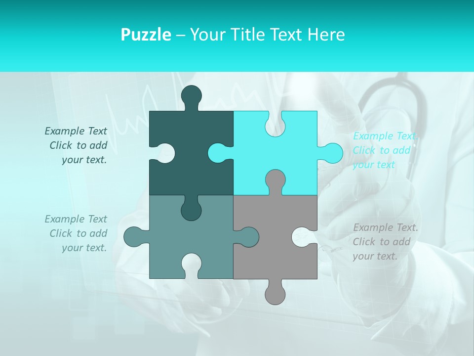 A Doctor Holding A Stethoscope In His Hand PowerPoint Template