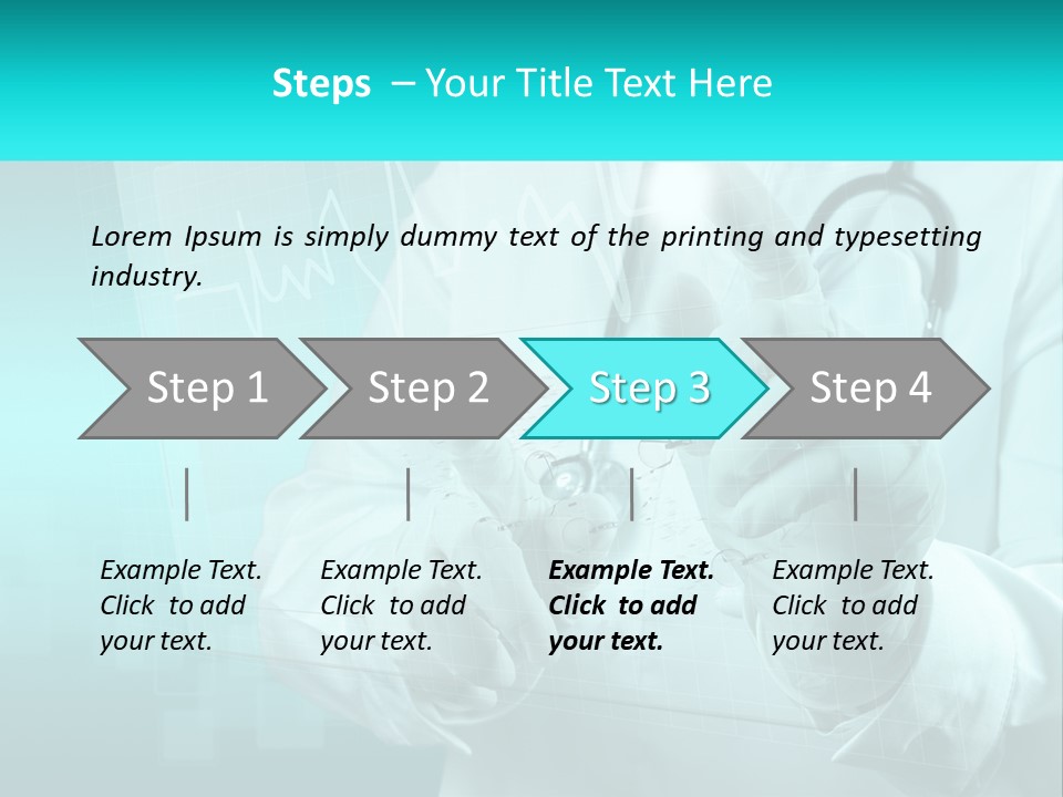 A Doctor Holding A Stethoscope In His Hand PowerPoint Template