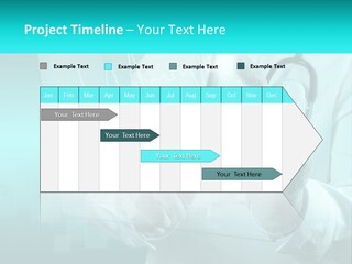 A Doctor Holding A Stethoscope In His Hand PowerPoint Template