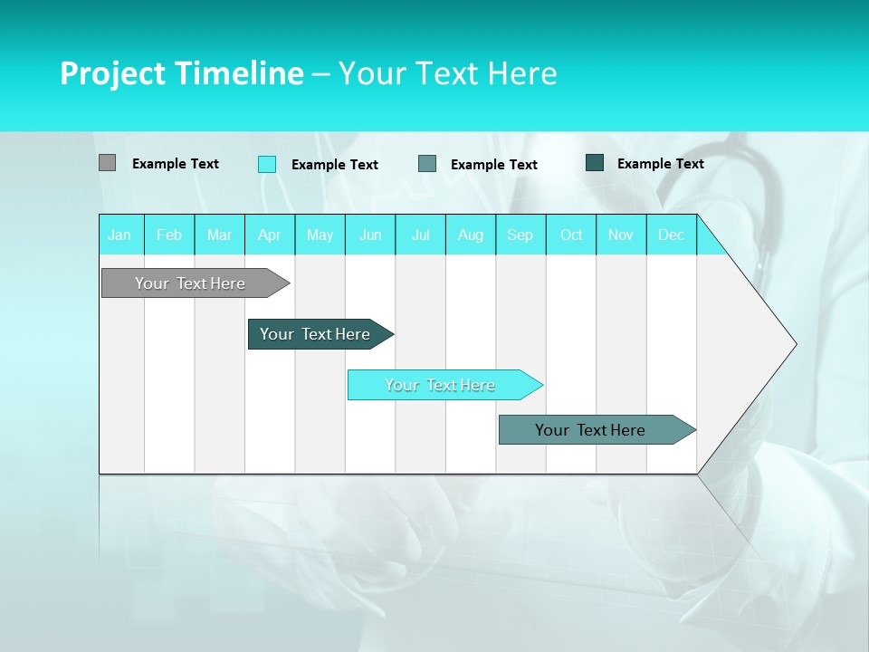 A Doctor Holding A Stethoscope In His Hand PowerPoint Template
