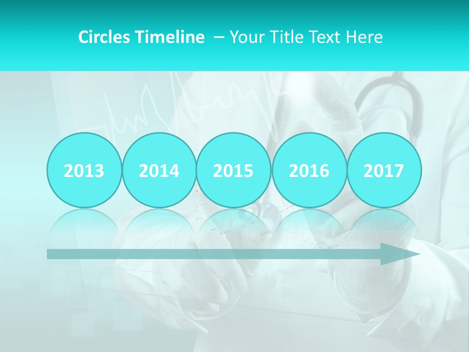 A Doctor Holding A Stethoscope In His Hand PowerPoint Template