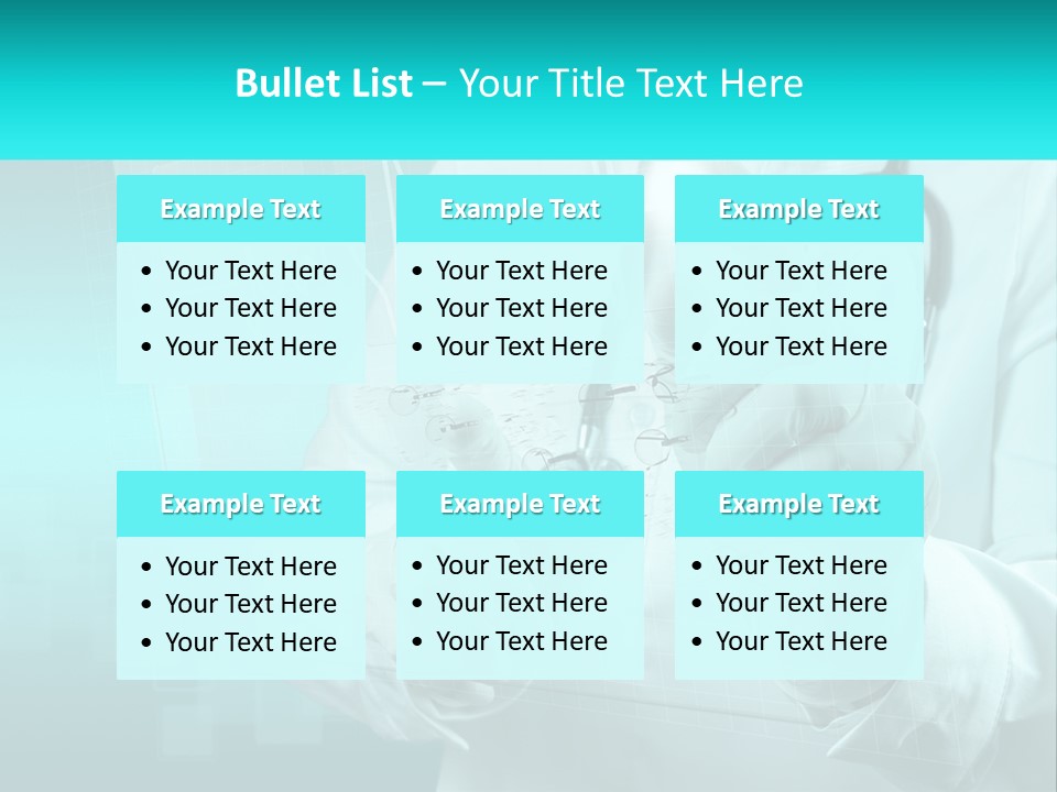 A Doctor Holding A Stethoscope In His Hand PowerPoint Template