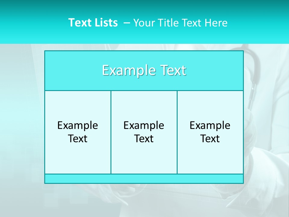 A Doctor Holding A Stethoscope In His Hand PowerPoint Template