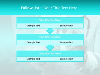 A Doctor Holding A Stethoscope In His Hand PowerPoint Template