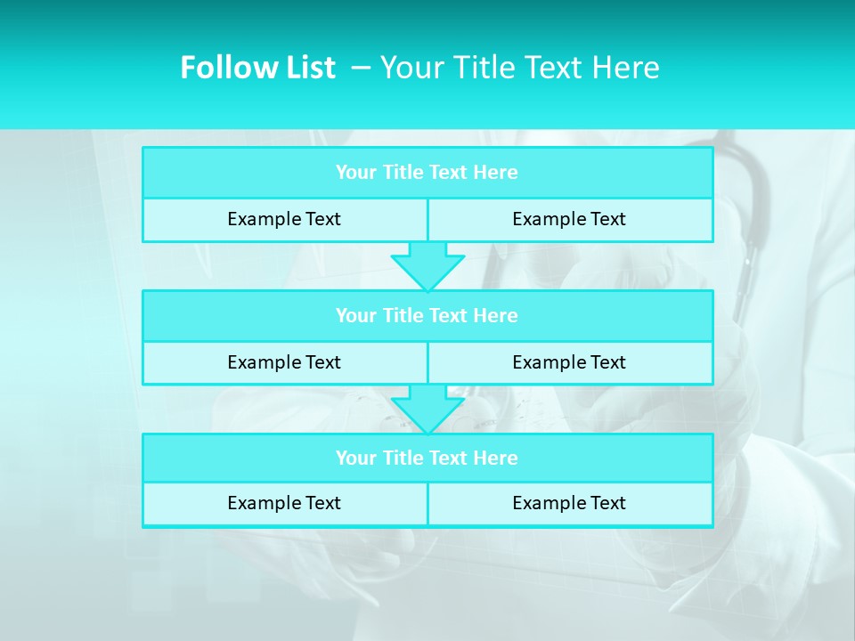 A Doctor Holding A Stethoscope In His Hand PowerPoint Template