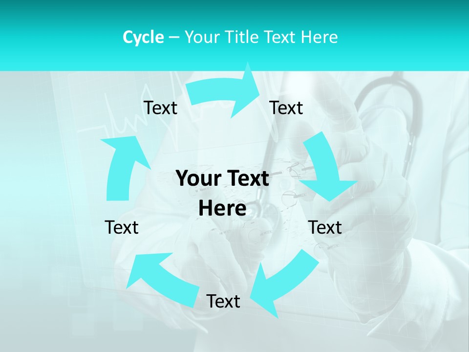 A Doctor Holding A Stethoscope In His Hand PowerPoint Template