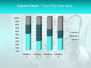 A Doctor Holding A Stethoscope In His Hand PowerPoint Template