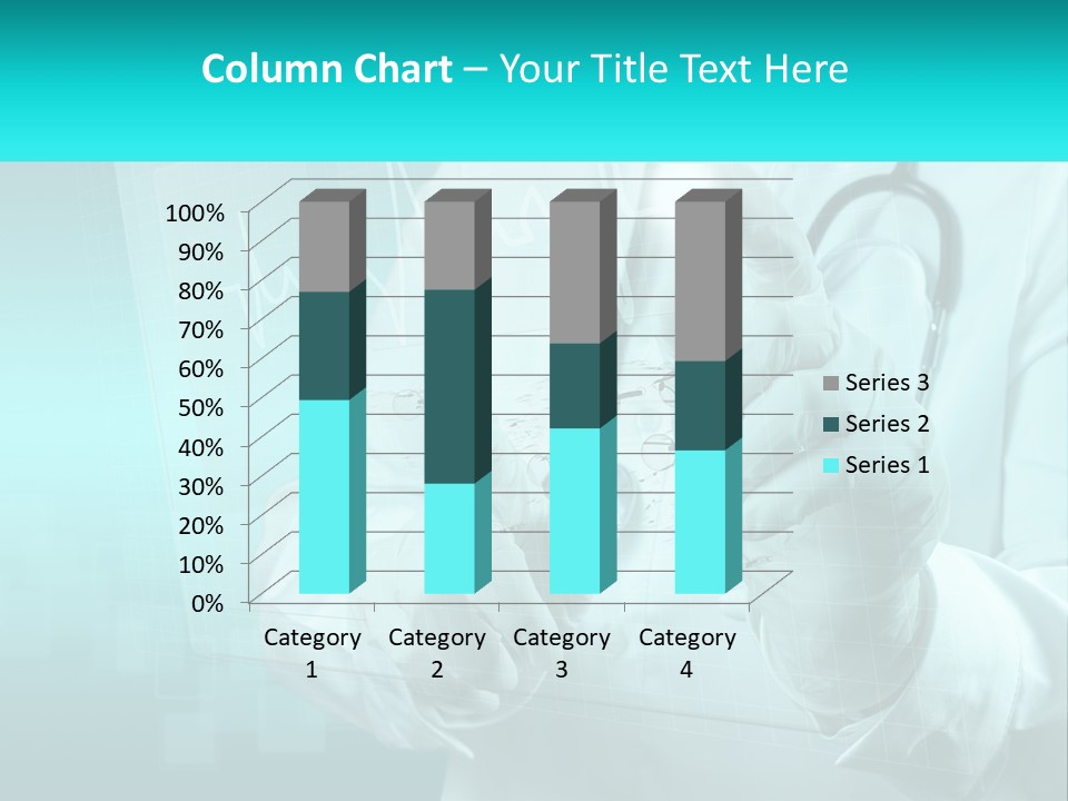 A Doctor Holding A Stethoscope In His Hand PowerPoint Template