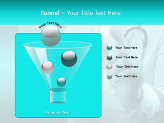 A Doctor Holding A Stethoscope In His Hand PowerPoint Template