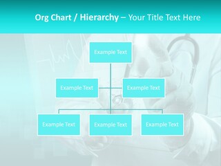 A Doctor Holding A Stethoscope In His Hand PowerPoint Template