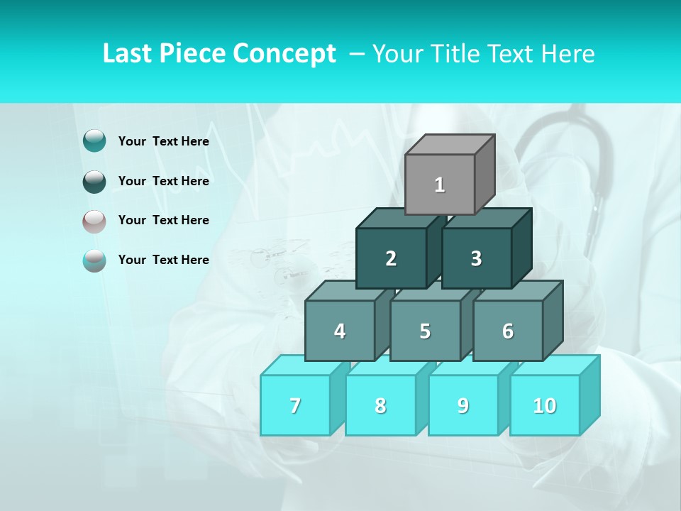 A Doctor Holding A Stethoscope In His Hand PowerPoint Template
