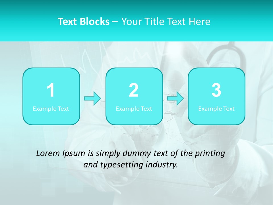 A Doctor Holding A Stethoscope In His Hand PowerPoint Template