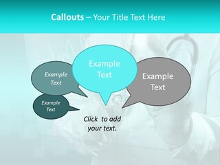 A Doctor Holding A Stethoscope In His Hand PowerPoint Template