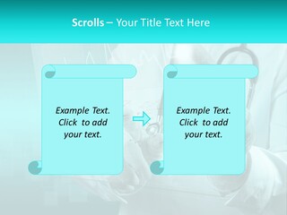 A Doctor Holding A Stethoscope In His Hand PowerPoint Template