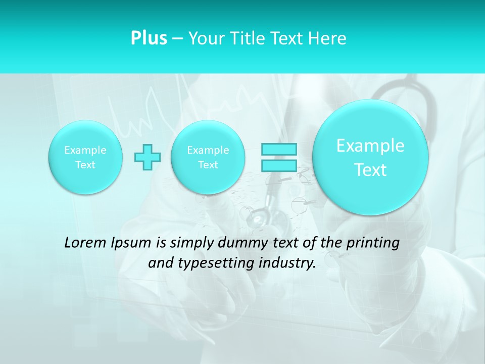 A Doctor Holding A Stethoscope In His Hand PowerPoint Template