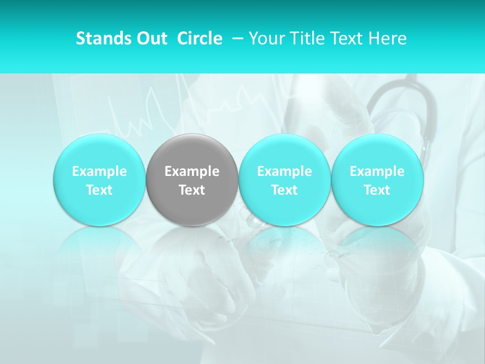 A Doctor Holding A Stethoscope In His Hand PowerPoint Template