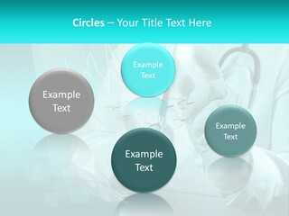 A Doctor Holding A Stethoscope In His Hand PowerPoint Template