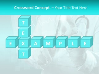 A Doctor Holding A Stethoscope In His Hand PowerPoint Template