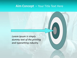 A Doctor Holding A Stethoscope In His Hand PowerPoint Template