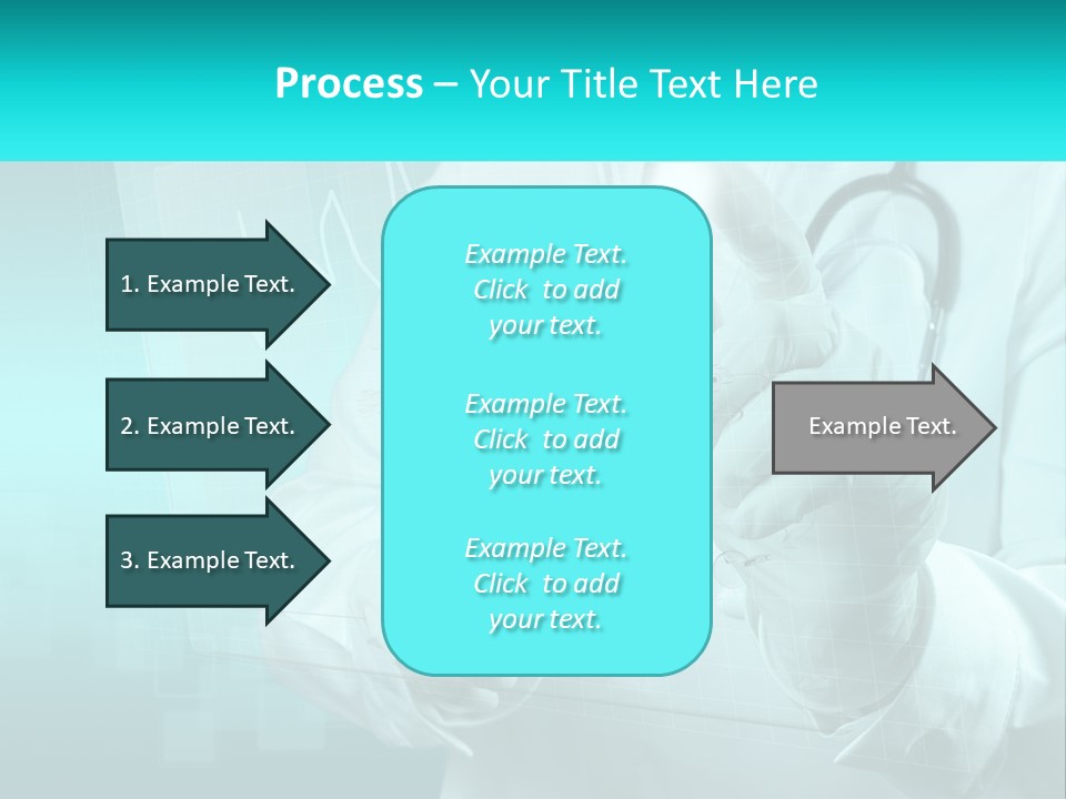 A Doctor Holding A Stethoscope In His Hand PowerPoint Template