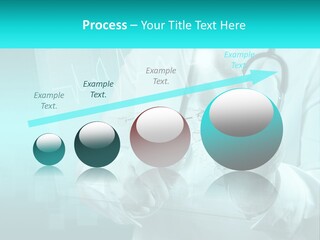 A Doctor Holding A Stethoscope In His Hand PowerPoint Template