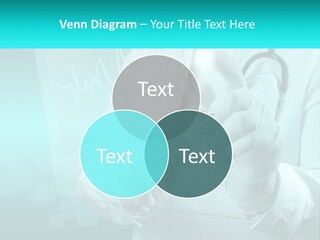 A Doctor Holding A Stethoscope In His Hand PowerPoint Template