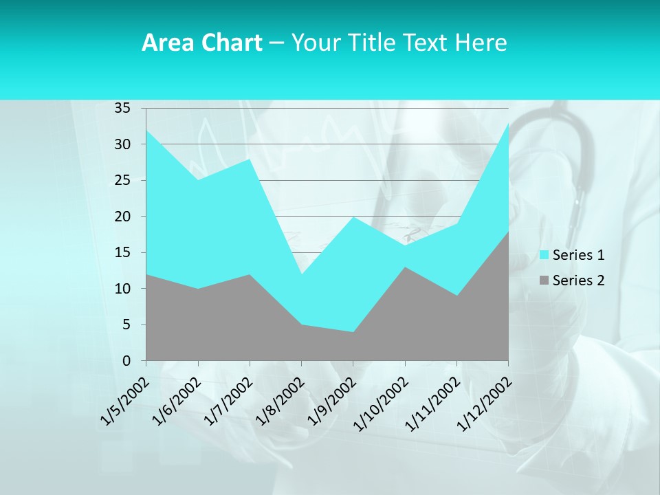 A Doctor Holding A Stethoscope In His Hand PowerPoint Template