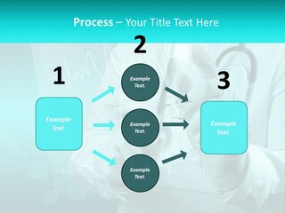 A Doctor Holding A Stethoscope In His Hand PowerPoint Template