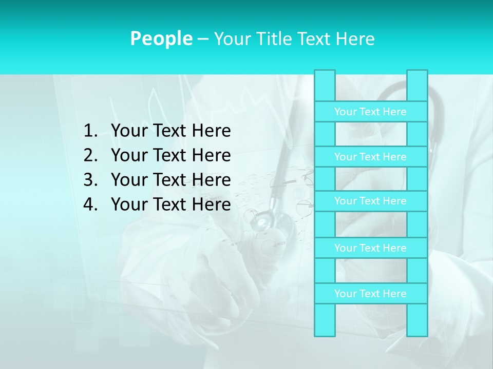 A Doctor Holding A Stethoscope In His Hand PowerPoint Template
