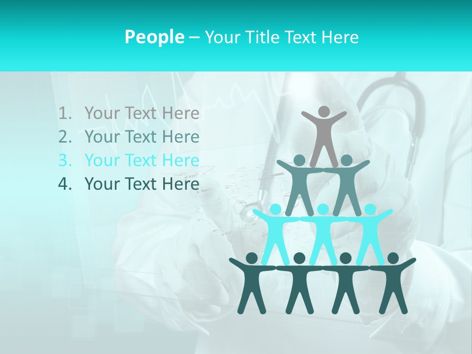 A Doctor Holding A Stethoscope In His Hand PowerPoint Template