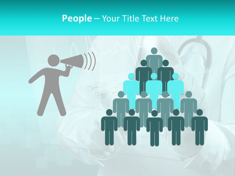 A Doctor Holding A Stethoscope In His Hand PowerPoint Template