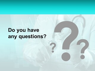 A Doctor Holding A Stethoscope In His Hand PowerPoint Template