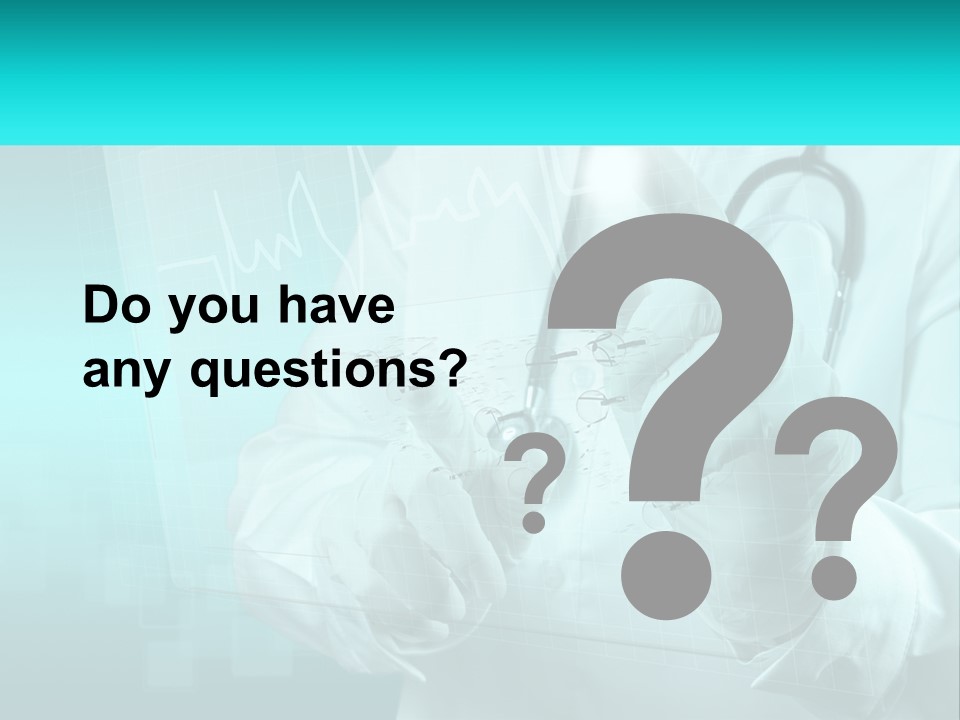 A Doctor Holding A Stethoscope In His Hand PowerPoint Template